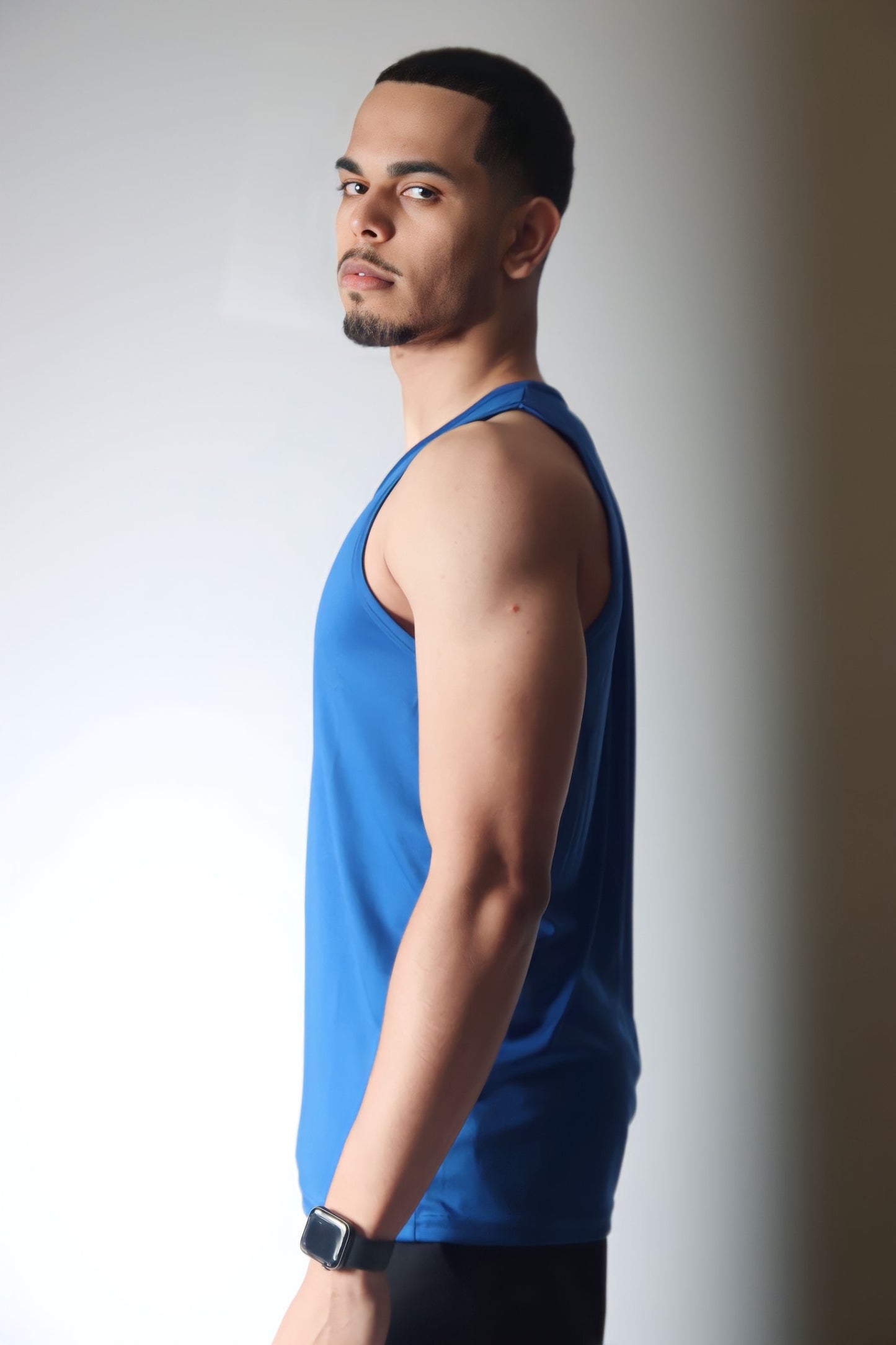 Men’s Royal Blue/White Performance Tank Top