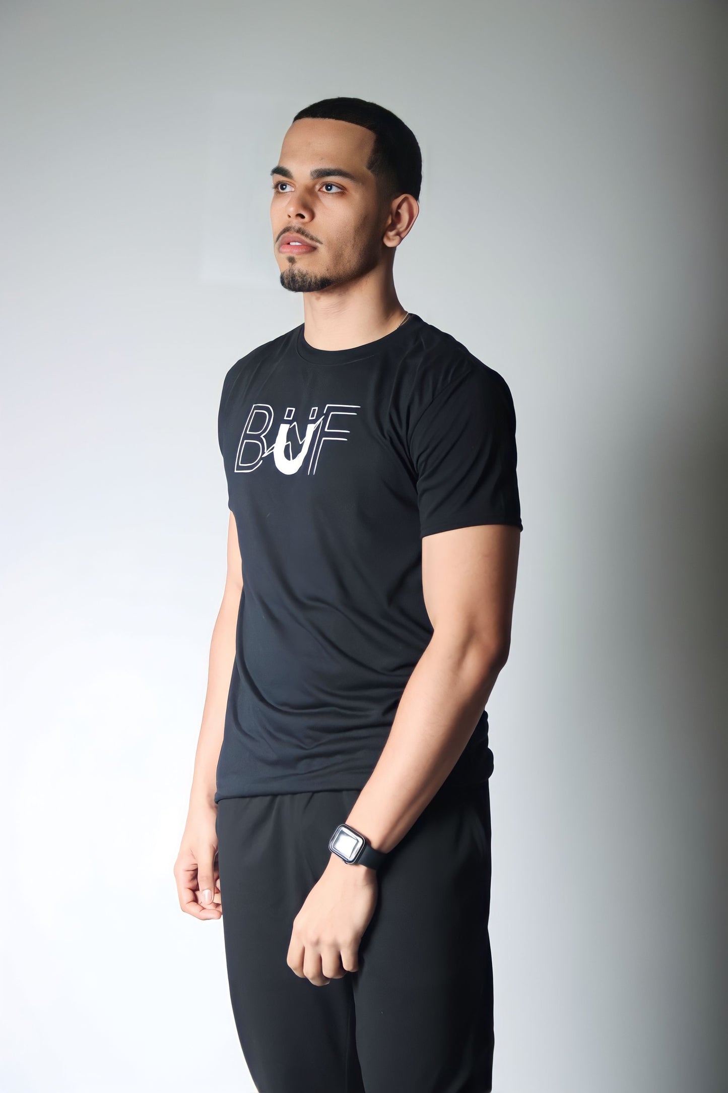 Unisex Black/White Performance T-Shirt