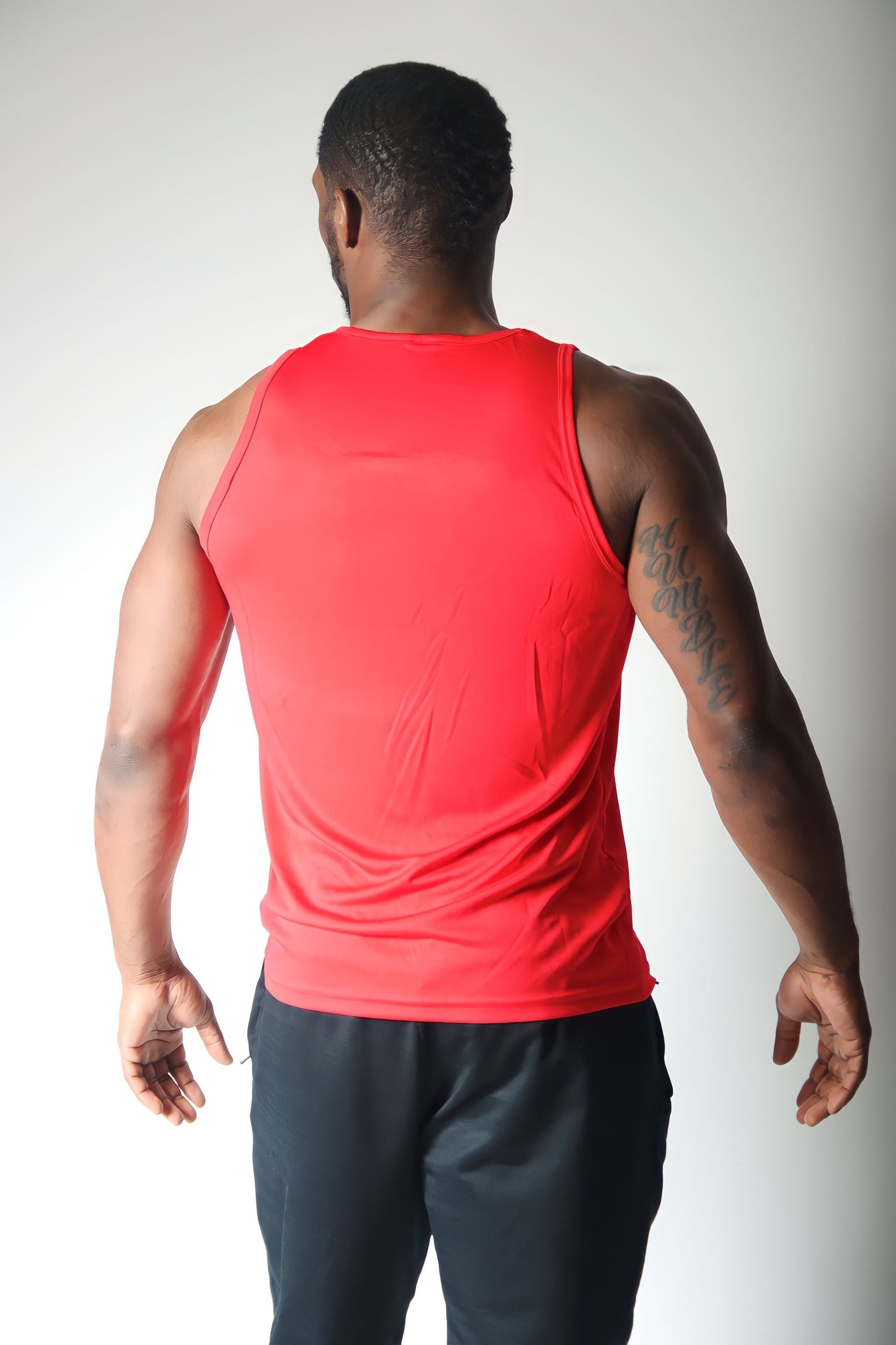 Men’s Red/Black Performance Tank Top