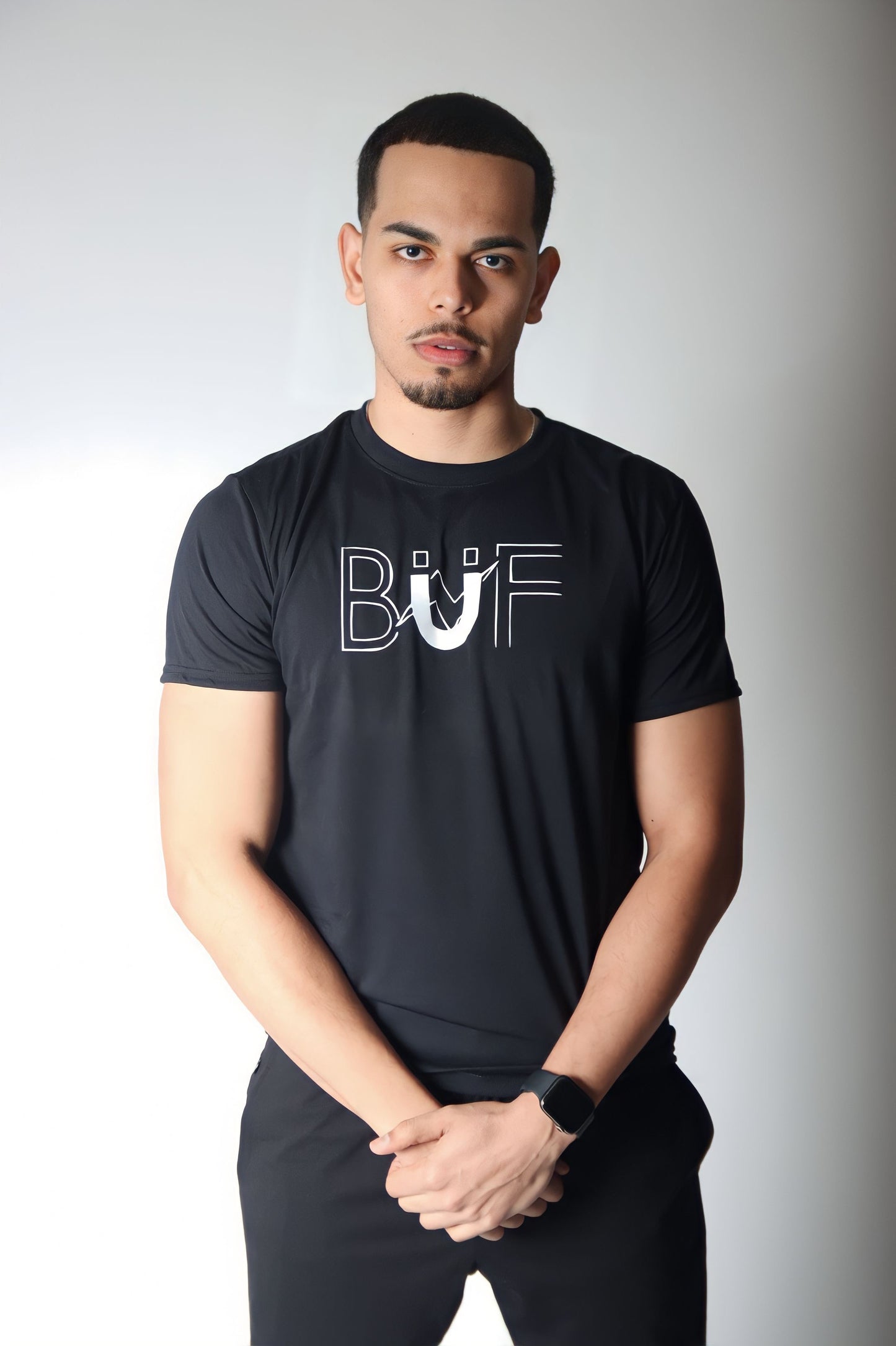 Unisex Black/White Performance T-Shirt