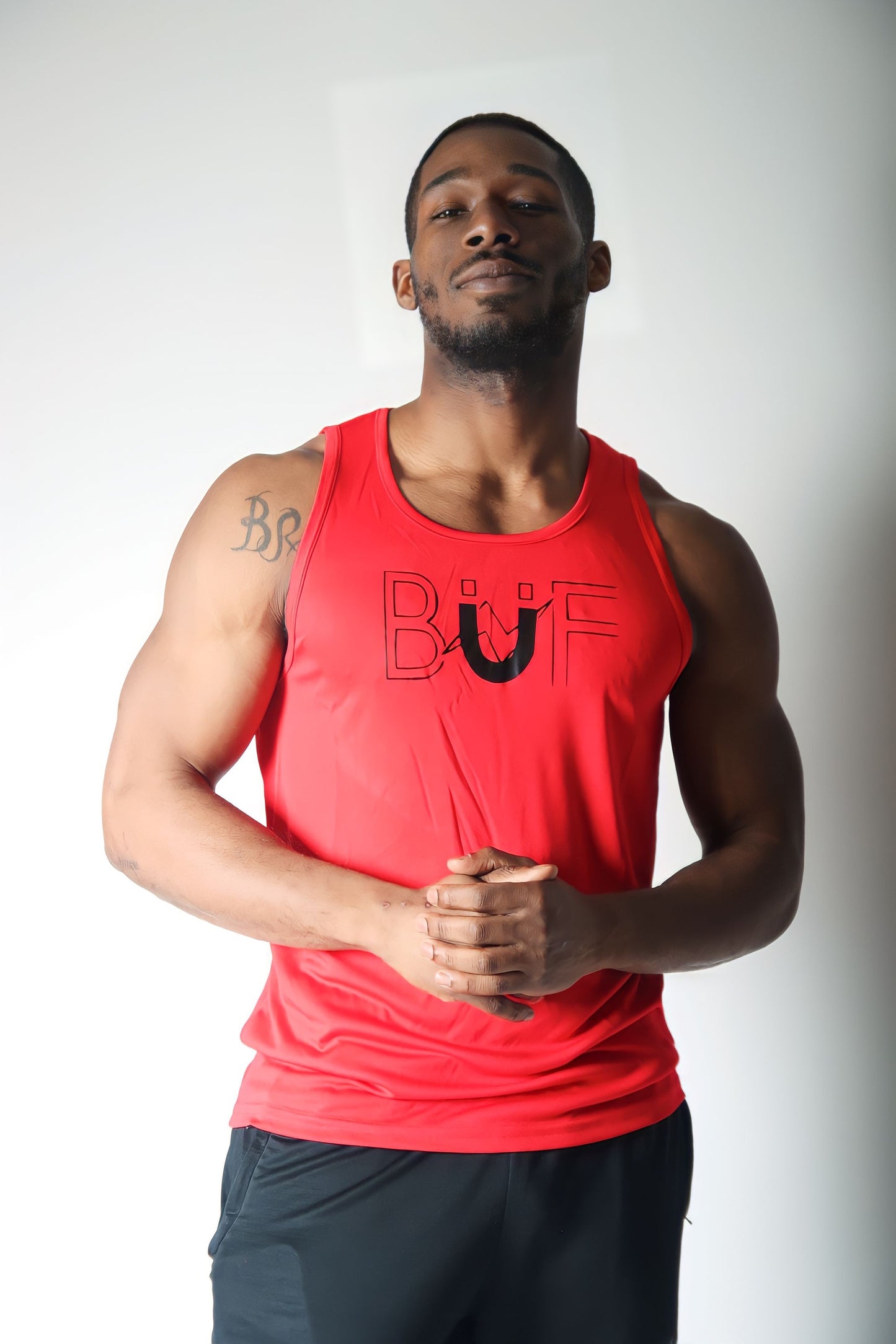 Men’s Red/Black Performance Tank Top