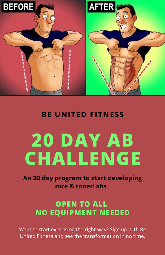 20 Day Ab Challenge (Demonstration videos included)